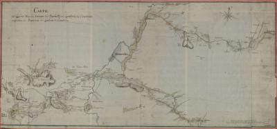 Vorschaubild: Carte der Wege von Sulingen nach Osnabrück 1772