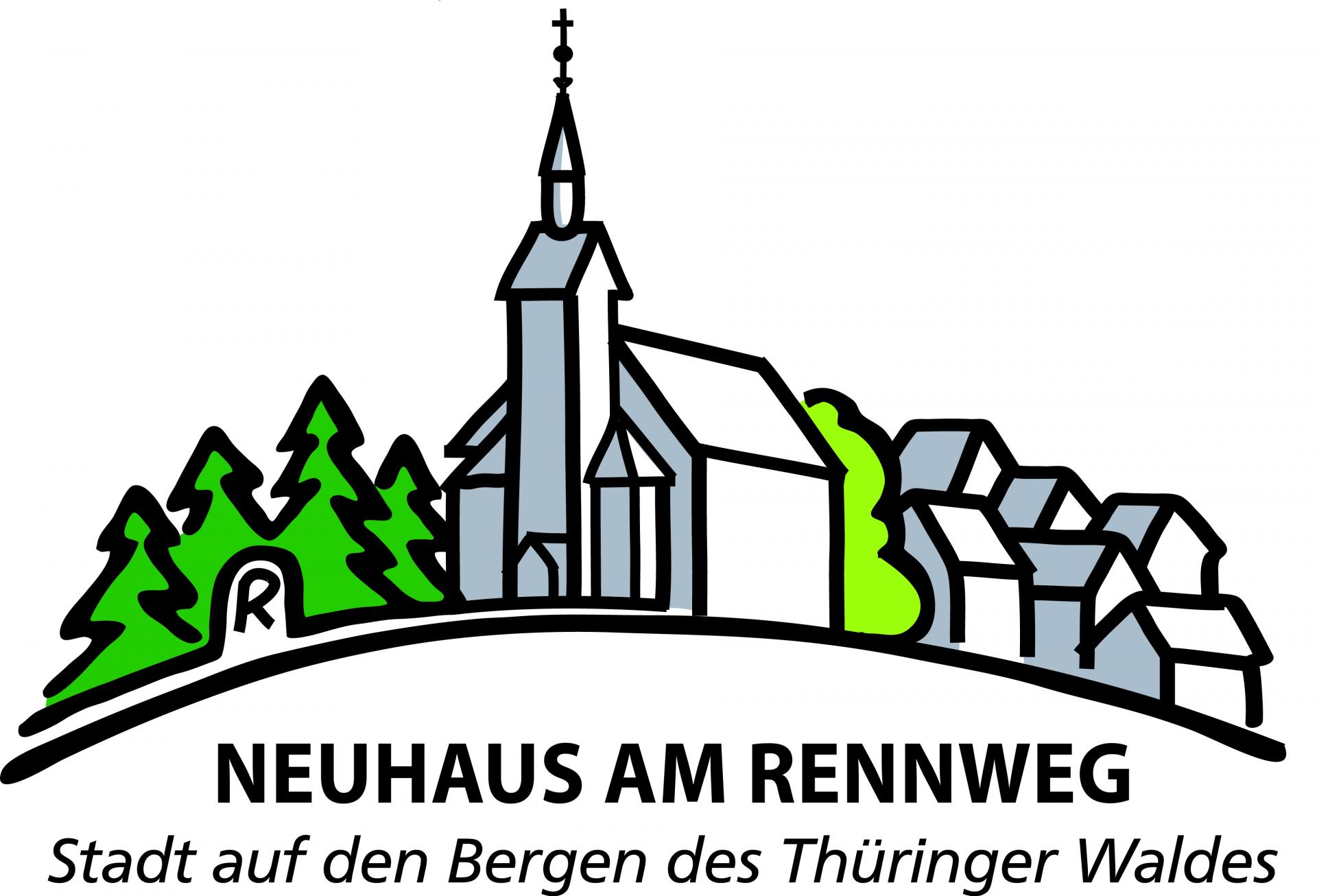 Stadt Neuhaus am Rennweg Wappen und Logo