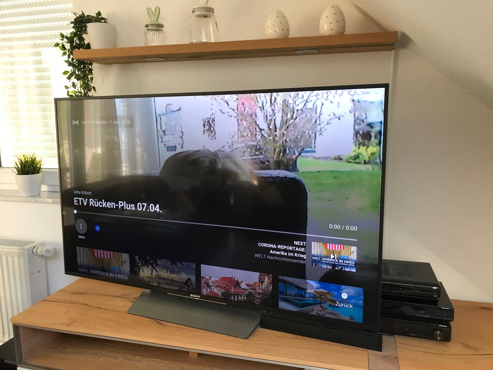 Alles auf dem TV zu sehen 