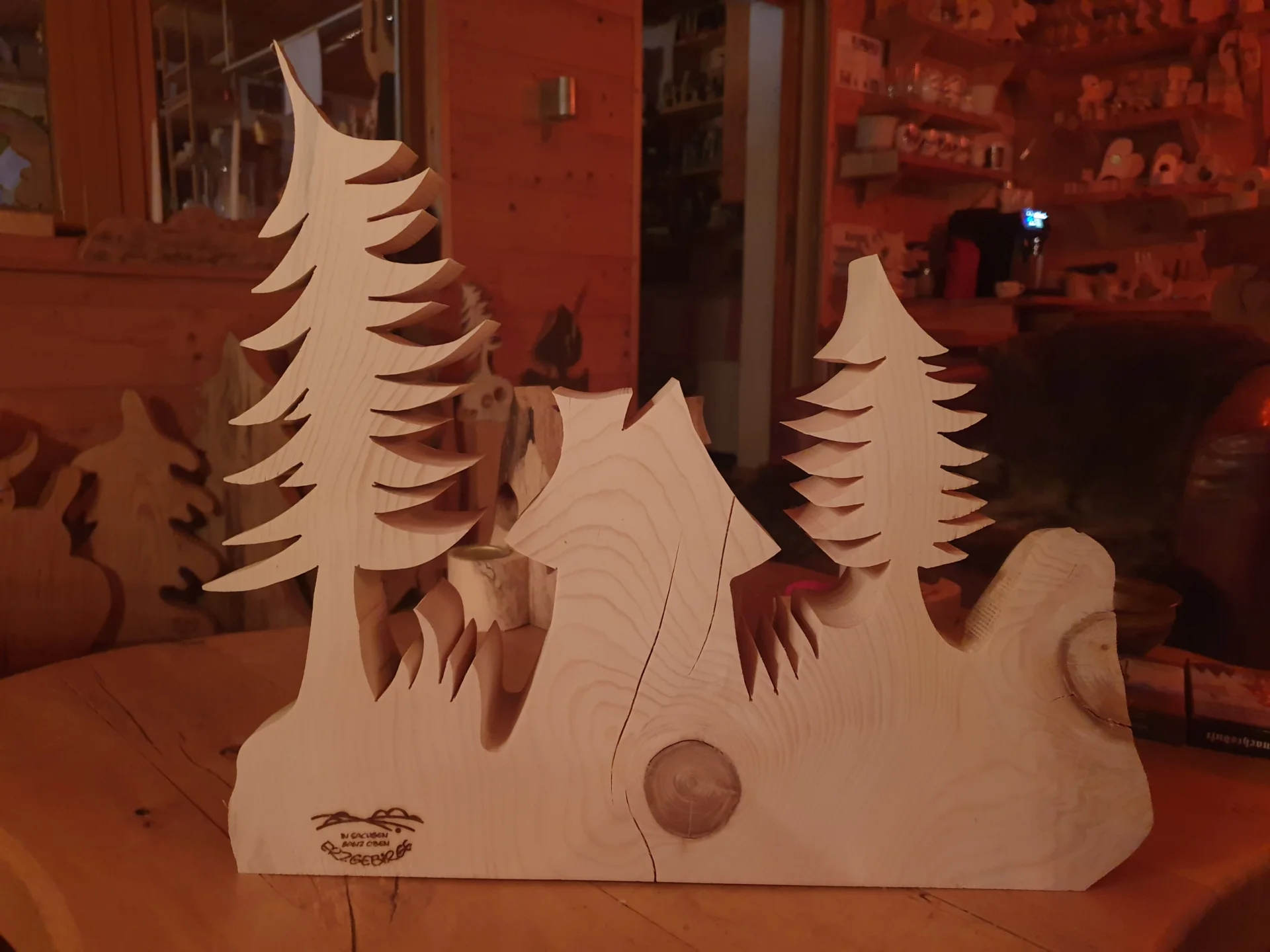 derre Ficht, Landschaft mit Waldhaus 