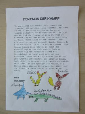 Vorschaubild: Geschichte: Pokemon der Kampf (Robby K., 9 Jahre)