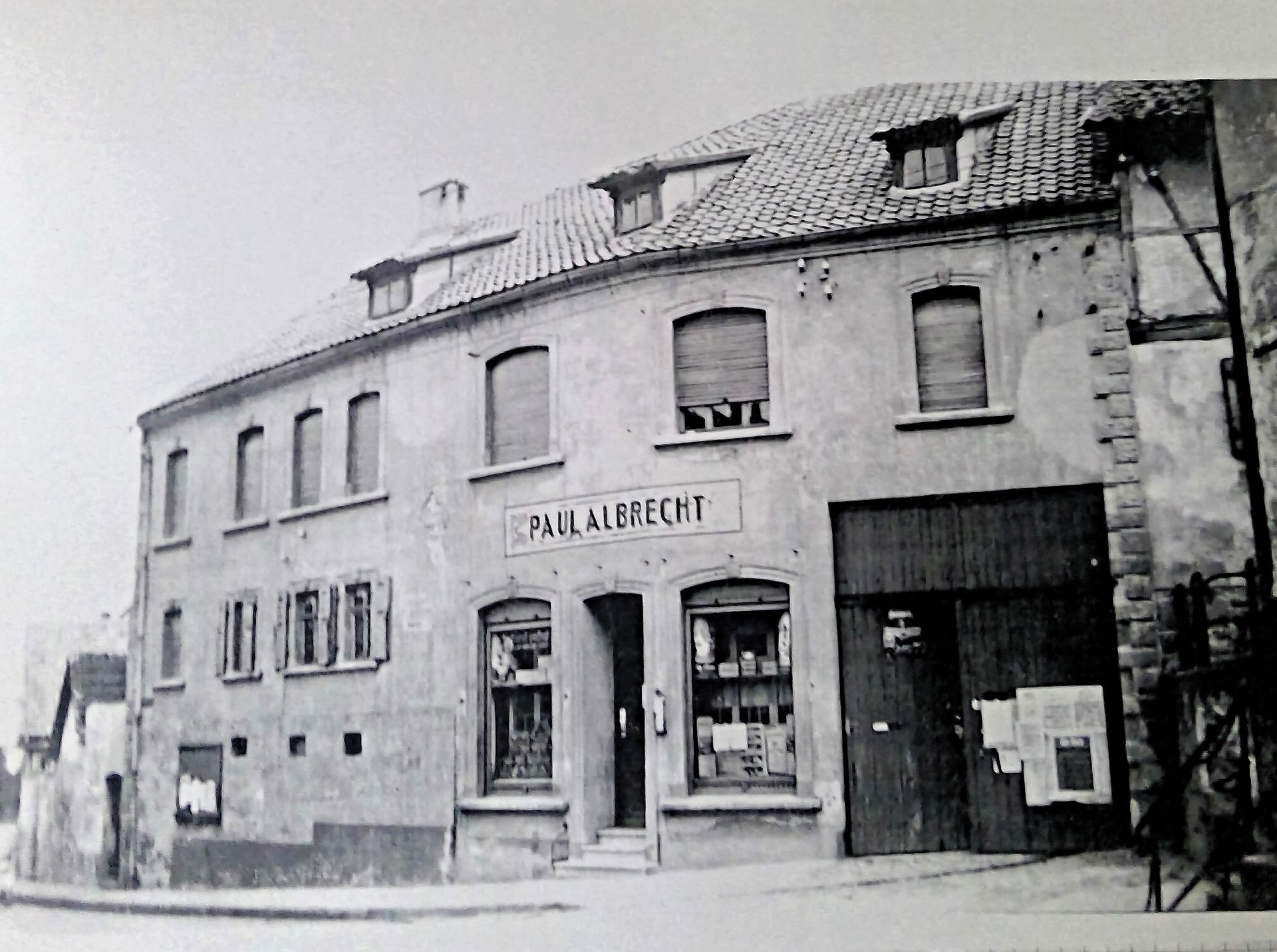 Bild: Kaufladen Paul Albrecht bis zirka 1936