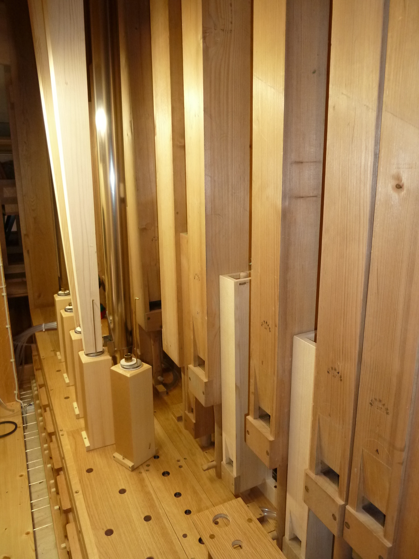 Holzpfeifen des Pedals 