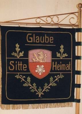 Vorschaubild: Fahne der St. Sebastianus-Schützenjugend in der St. Notburga-Bruderschaft (Vorderseite)