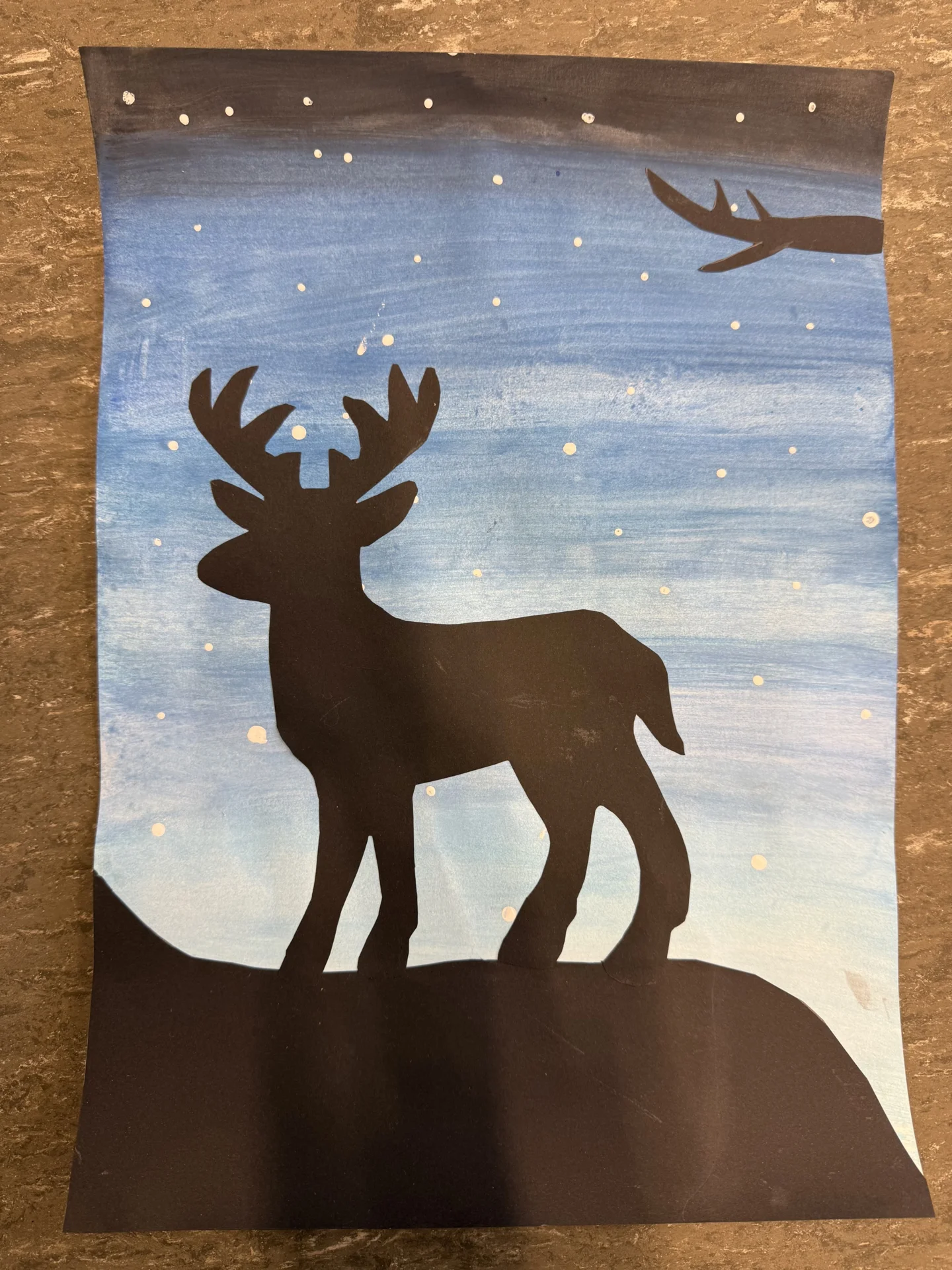 Bild: Tier-Silhouetten, Klasse 4b