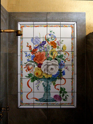 Vorschaubild: Blumenbouquet Fliesenspiegel