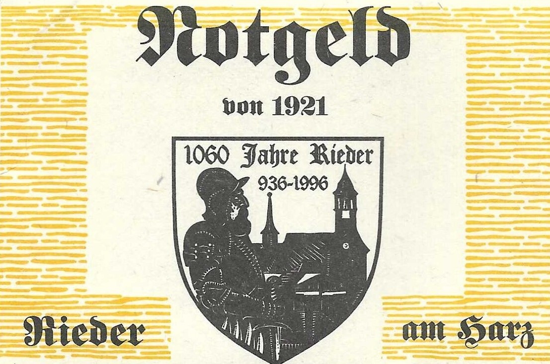 Bild: Einband Notgeld 1921-Vorderseite-