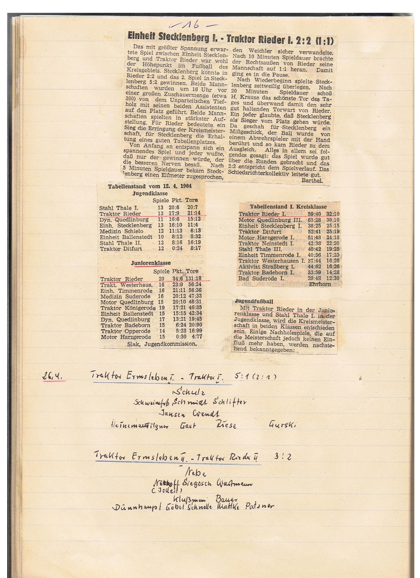 Bild: 2 Buch GrünWeiß Rieder 1963 bis 1966 (17)