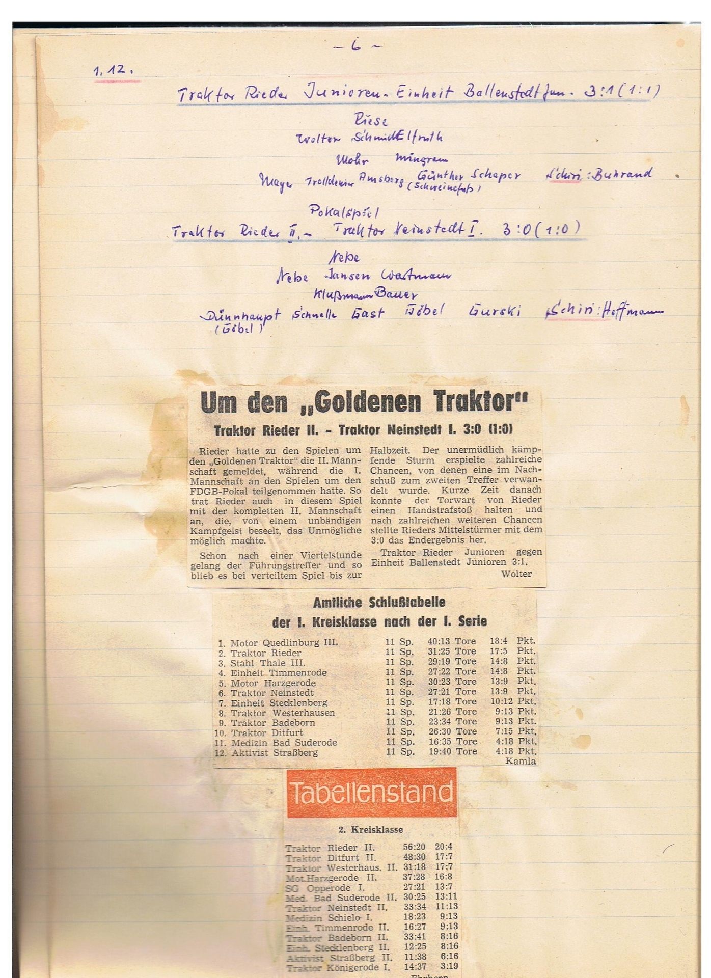 Bild: 2 Buch GrünWeiß Rieder 1963 bis 1966 (7)