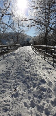 Vorschaubild: Winter auf dem Radweg