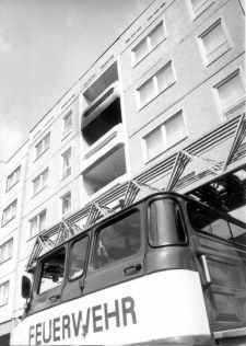 Bild: Wohnungsbrand in der Leipziger Straße am 05.06.1991