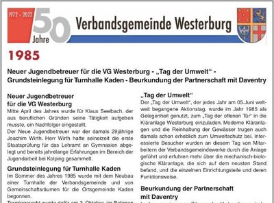 Vorschaubild: Rückblick 50 Jahre VG Westerburg 2022