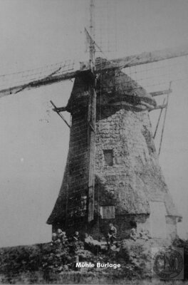 Vorschaubild: Bei der Mühle Burlage handelt es sich um eine sogenannten Wallholländer-Mühle. Sie wurde 1824 von Harm Jansen erbaut.