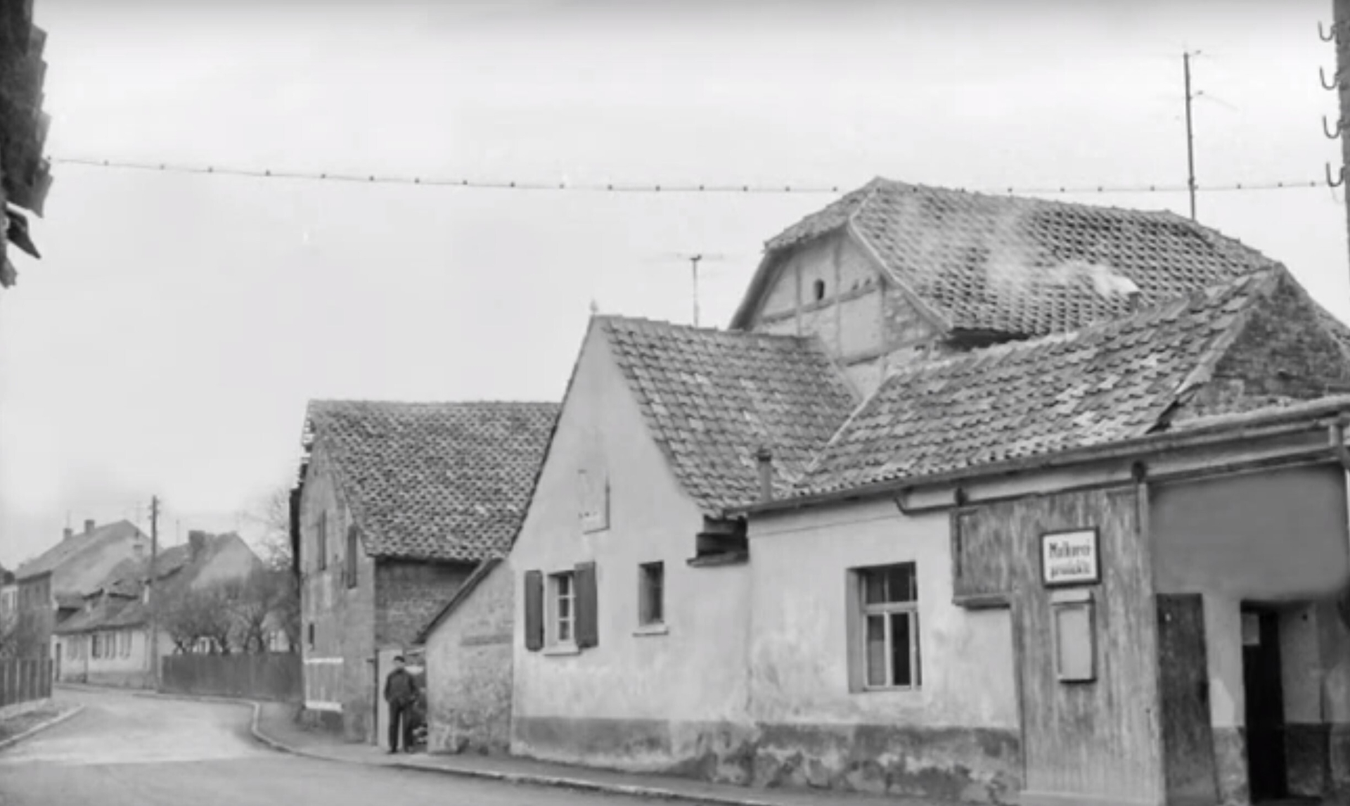 Bild: Bachstrasse Rieder 1960 Molkerei (Verkaufsstelle für Milchprodukte)