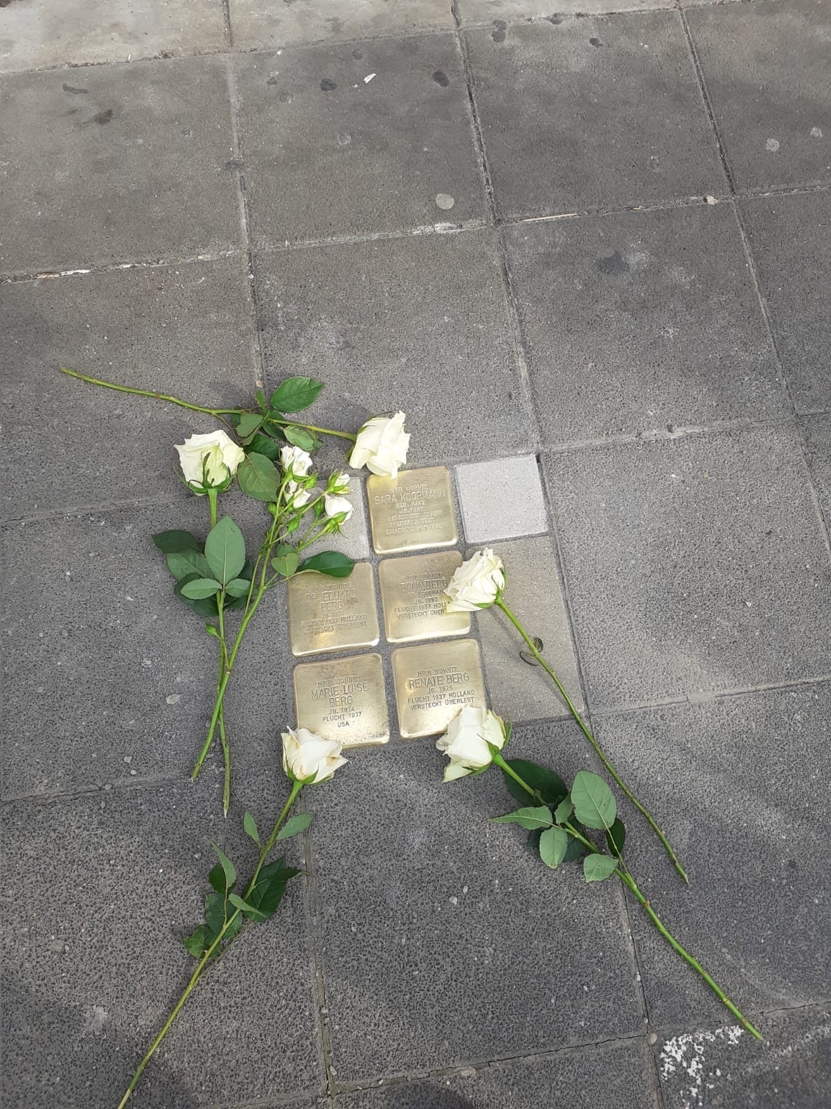 Verlegung der Stolpersteine am 03.03.2024 in Gedenkan an Frau Sarah Koopmann und Familie Berg  (Bild vergr&ouml;&szlig;ern)
