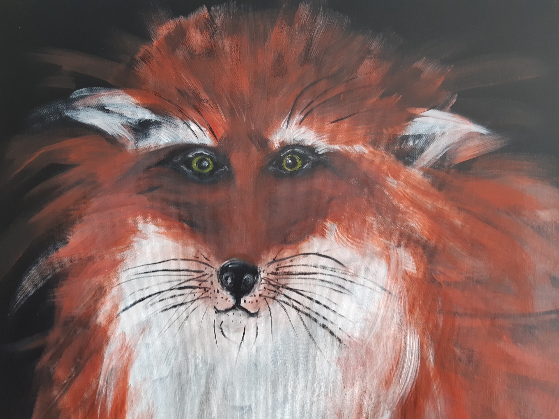 Bild : Fuchs auf Leinwand