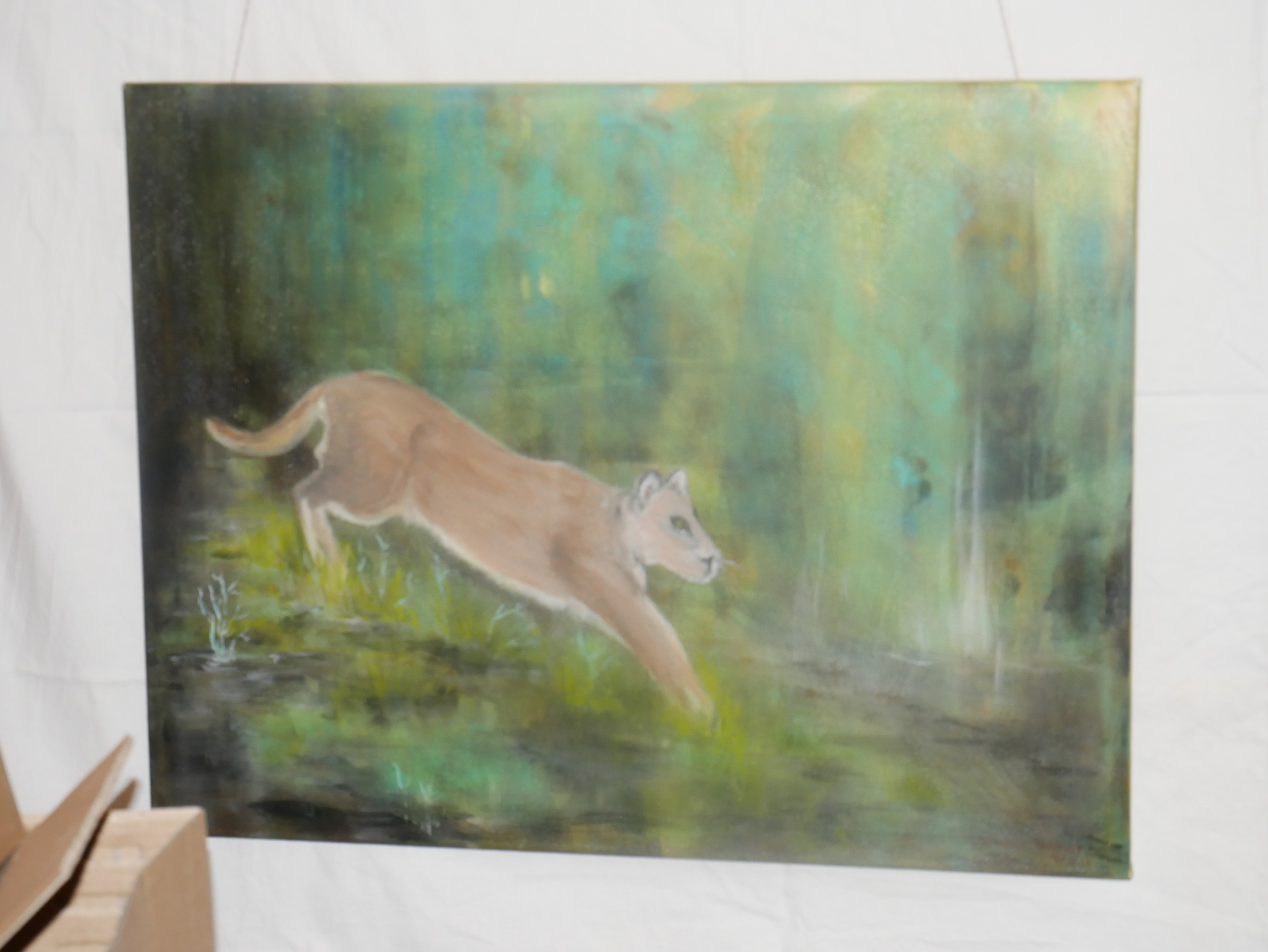 Bild : Puma auf Leinwand