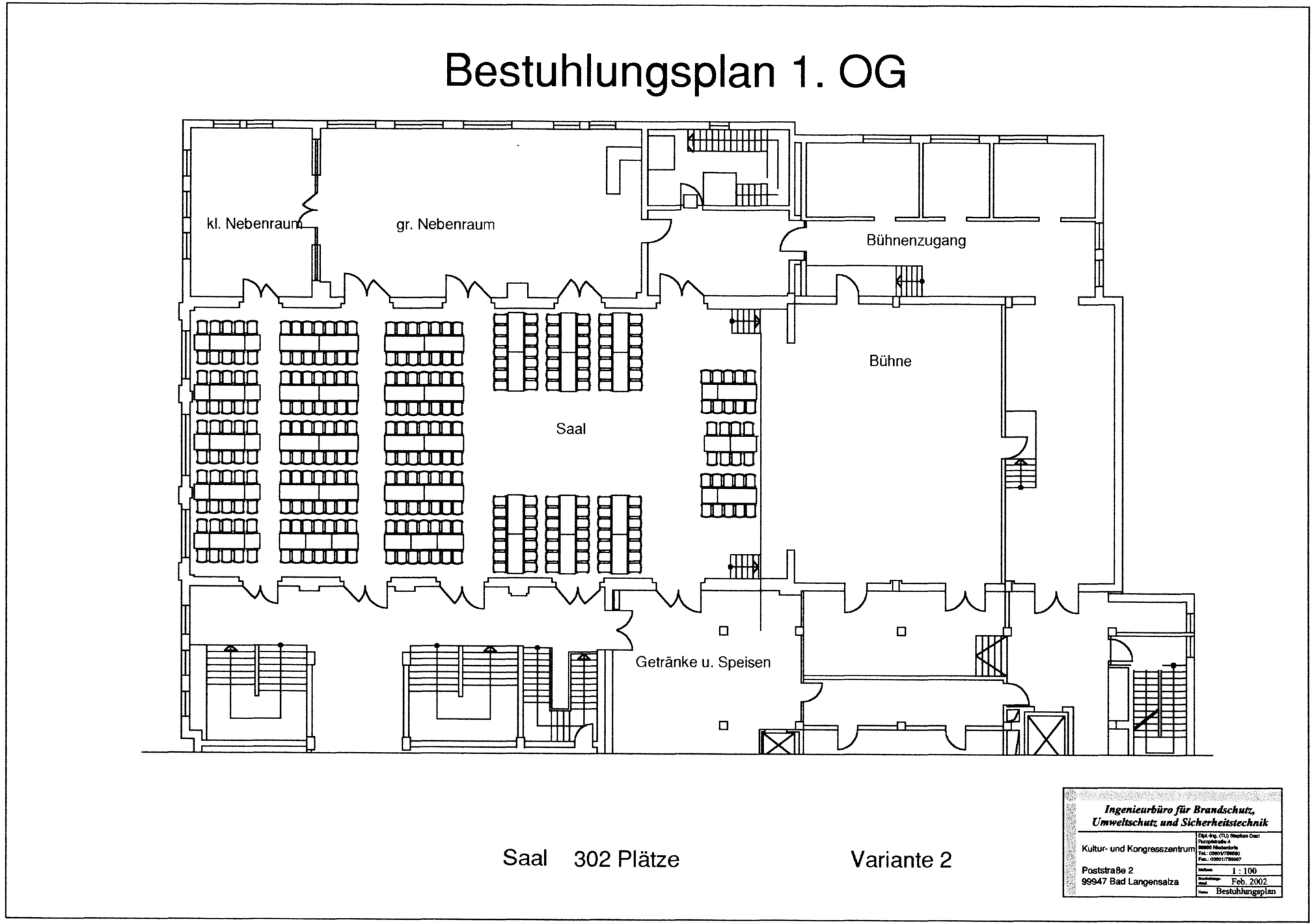 Foto der Galerie: Bestuhlungsvarianten im Saal