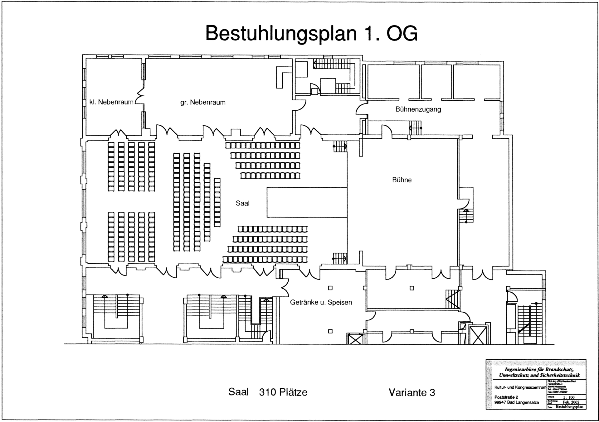 Foto der Galerie: Bestuhlungsvarianten im Saal
