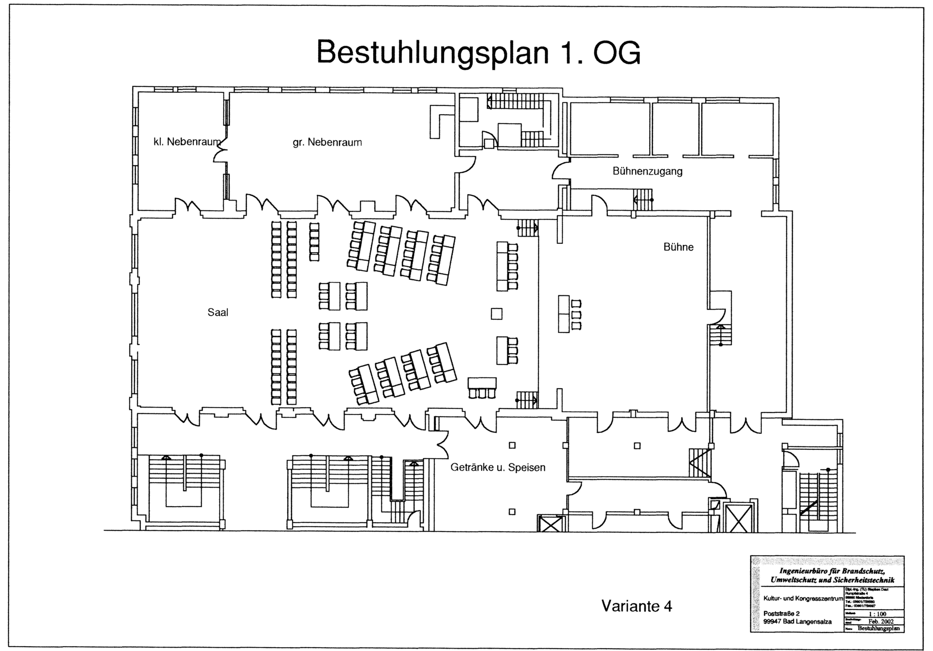 Foto der Galerie: Bestuhlungsvarianten im Saal