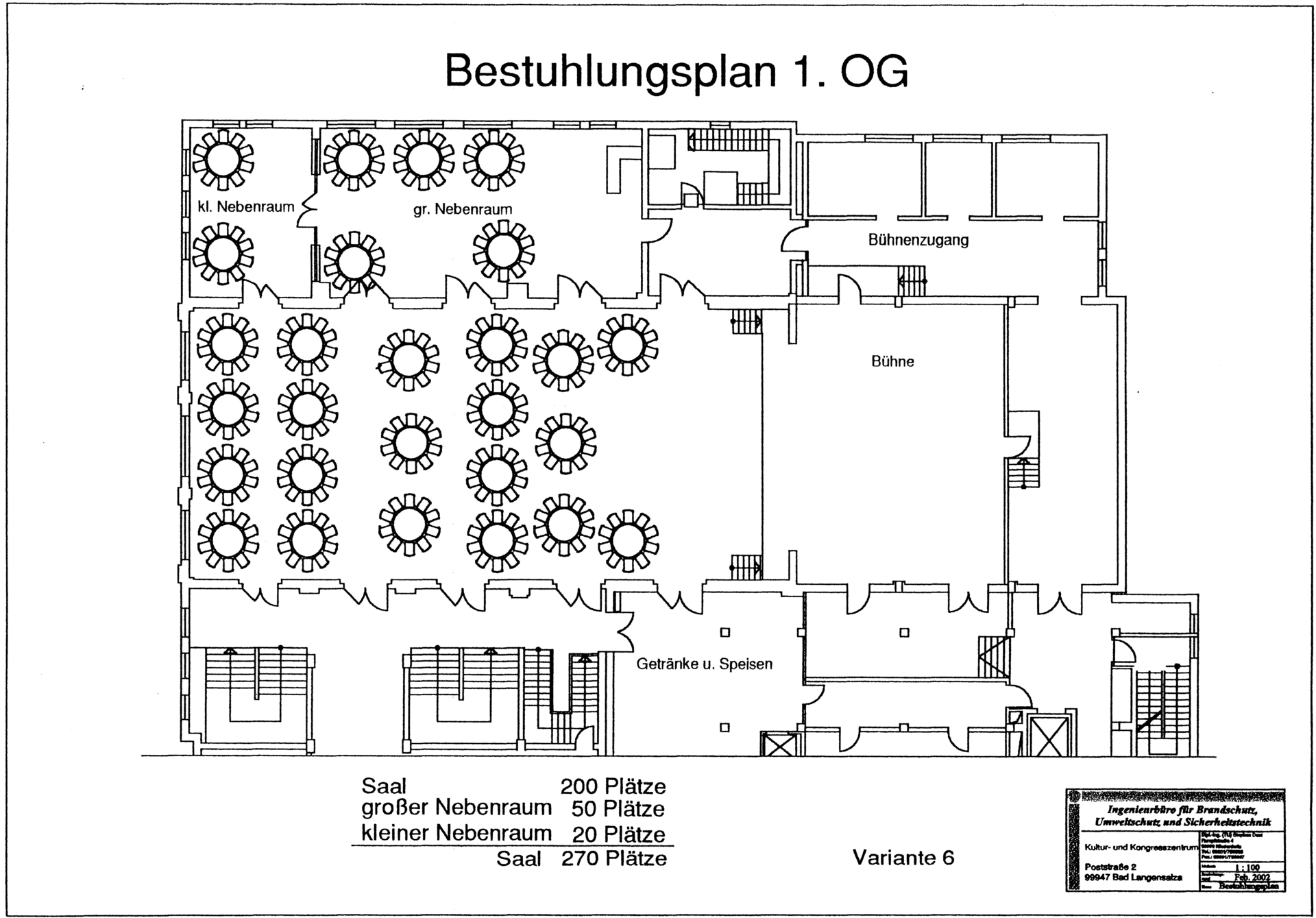 Foto der Galerie: Bestuhlungsvarianten im Saal