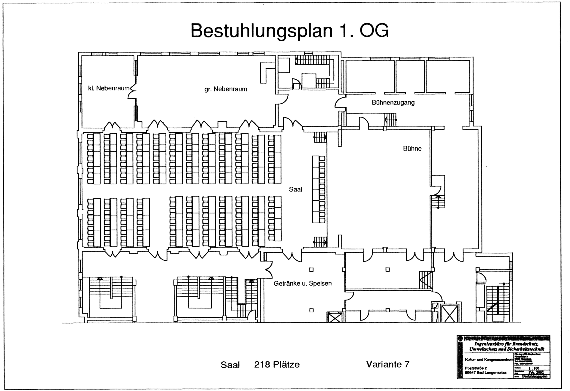 Foto der Galerie: Bestuhlungsvarianten im Saal