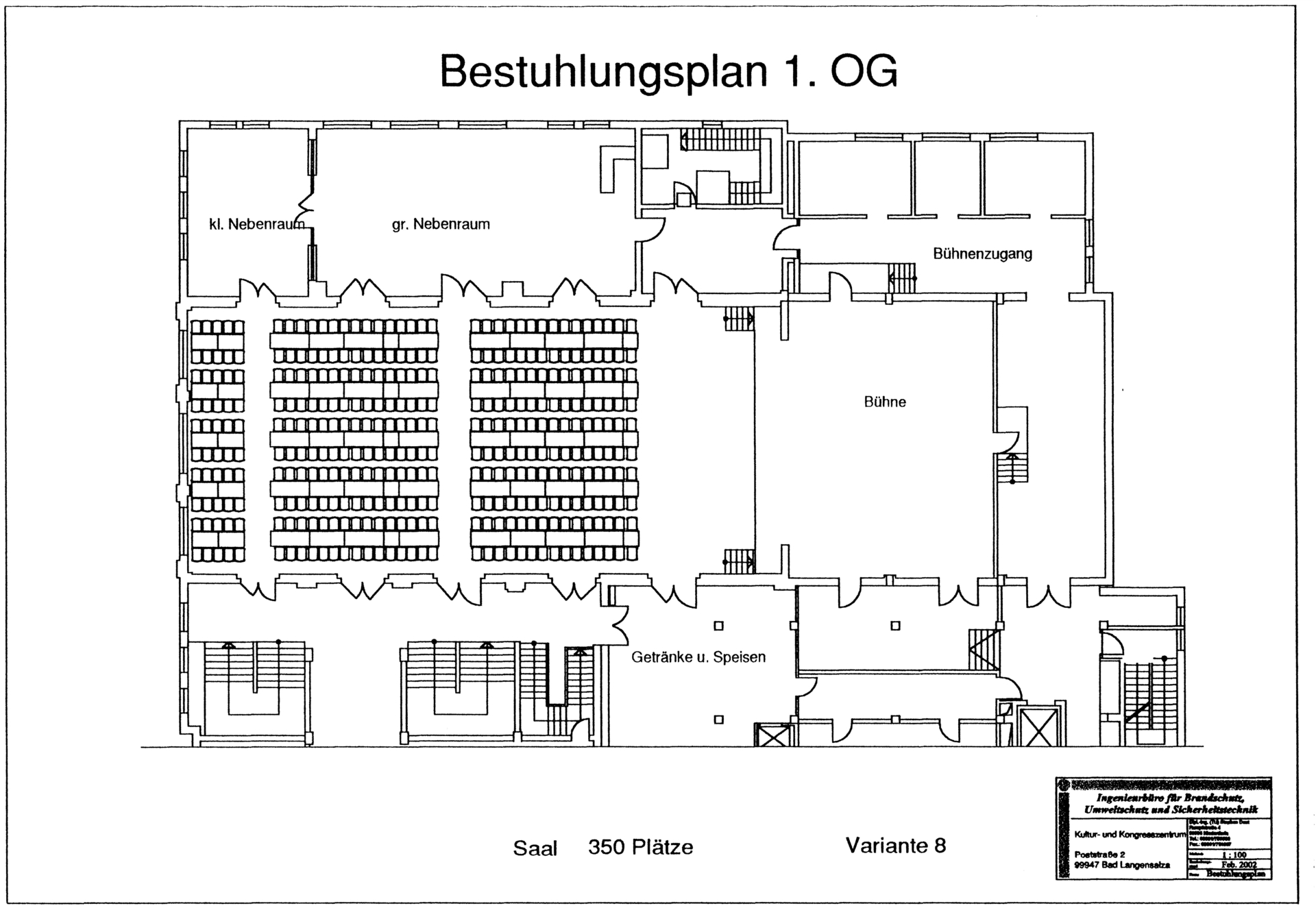 Foto der Galerie: Bestuhlungsvarianten im Saal