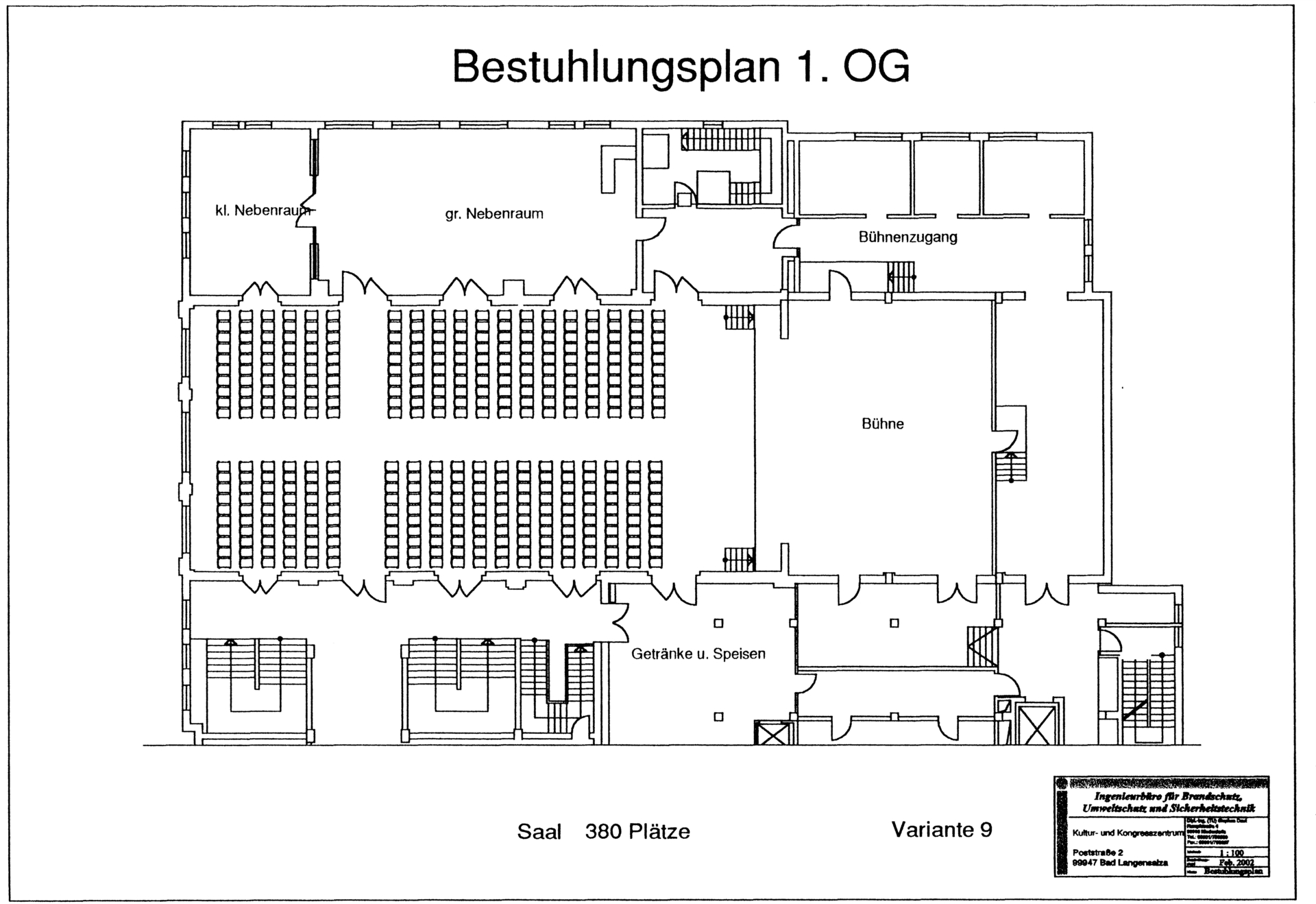 Foto der Galerie: Bestuhlungsvarianten im Saal