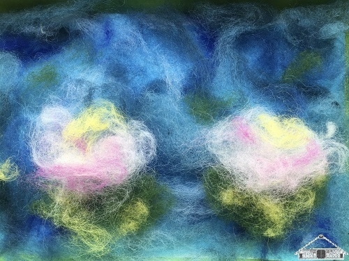 Seerosen nach Monet  (Bild vergr&ouml;&szlig;ern)