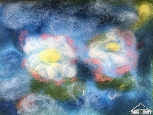 Seerosen nach Monet  (Bild vergr&ouml;&szlig;ern)