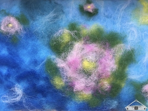 Seerosen nach Monet  (Bild vergr&ouml;&szlig;ern)
