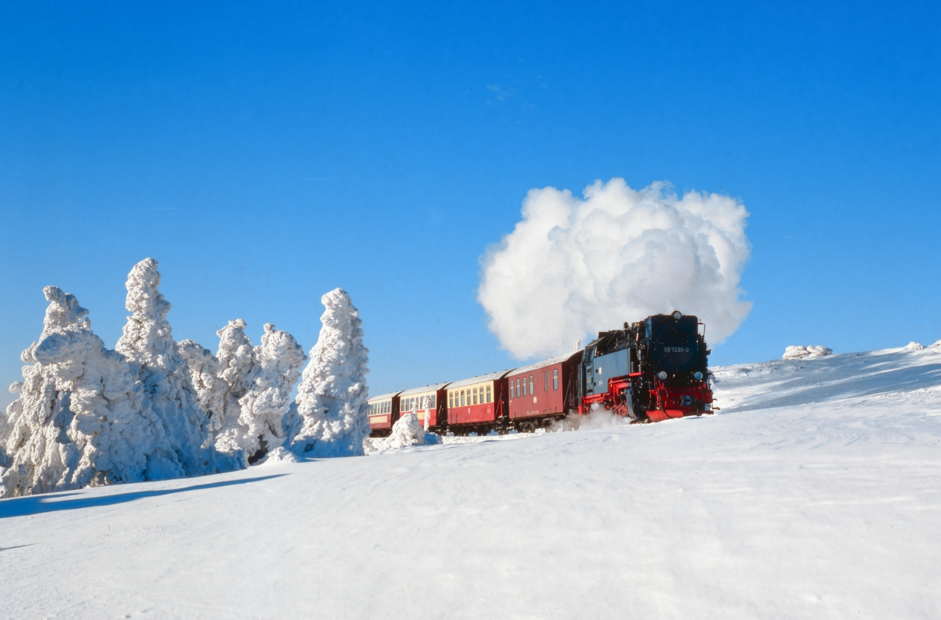 Bild: Brockenbahn im Winter ©HSB, V.Schadach