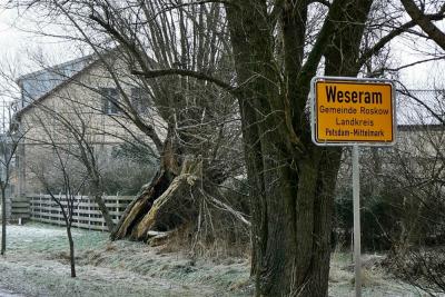 Vorschaubild: Ortseingang Weseram (früher)