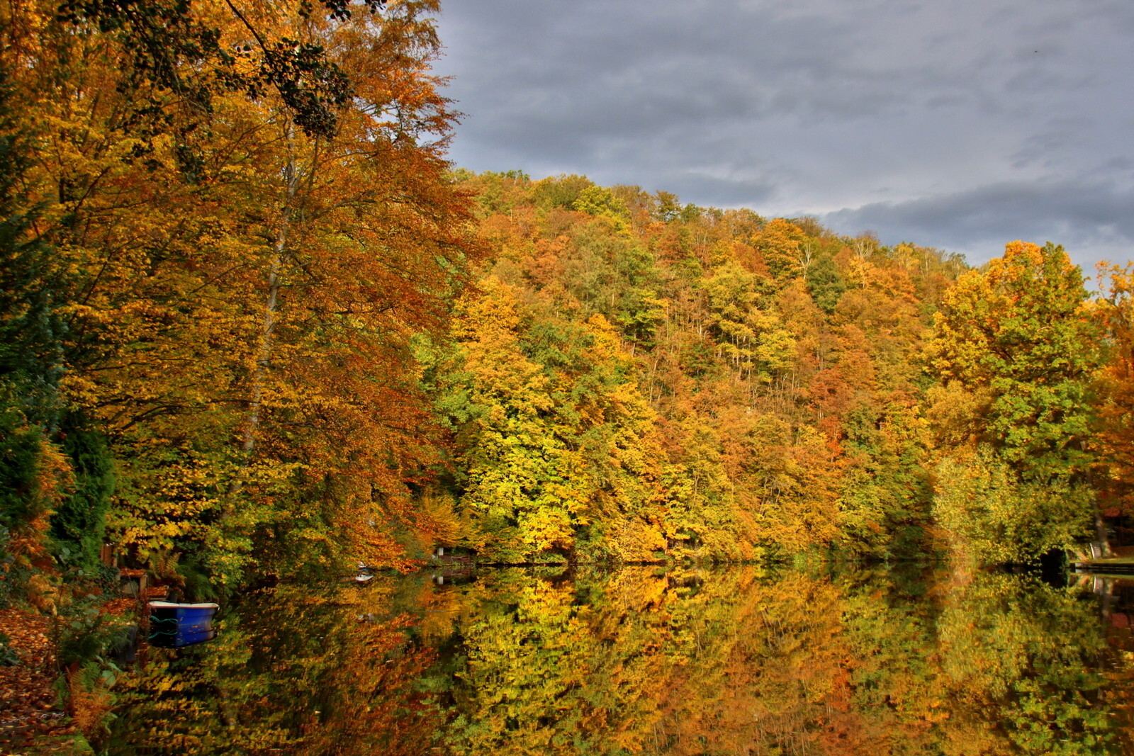 Herbst am Fluss  (Bild vergr&ouml;&szlig;ern)