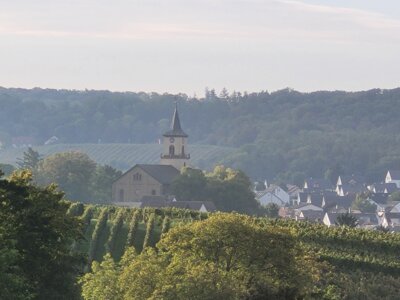 Vorschaubild: Blick Sommerhöhe Richtung Südosten auf die ev. Kirche