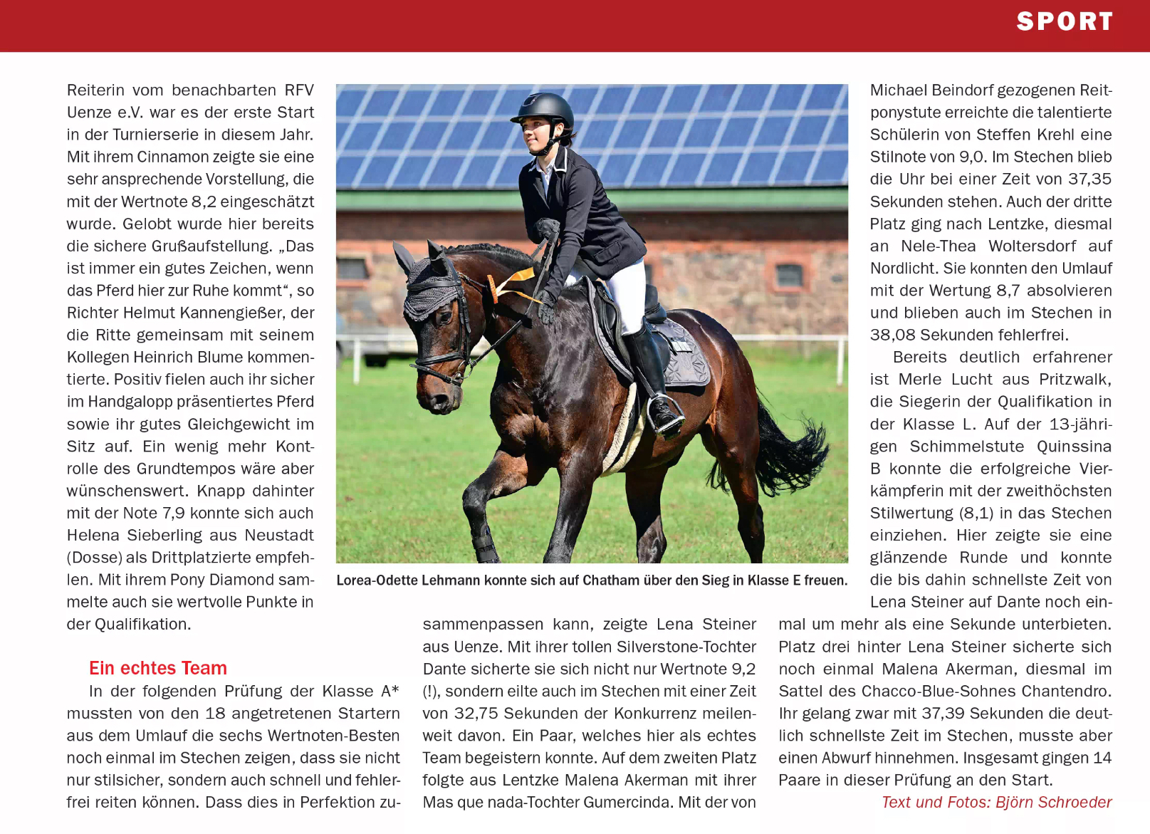 Bild: Reiten und Zucht, Juli 2024
