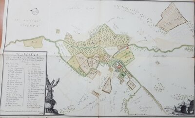 Vorschaubild: Karte Burg und Senfdamm ca. 1700