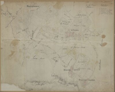 Vorschaubild: Karte ca. 1790 zwischen Wittlage und Wimmer