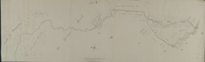 Vorschaubild: 1766 Hunteverlauf mit angrenzenden Flurbezeichnungen