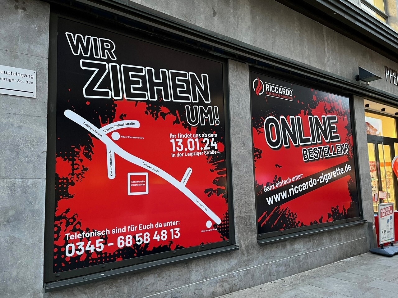 Bild: Folienfüchse Schaufensterbeschriftung