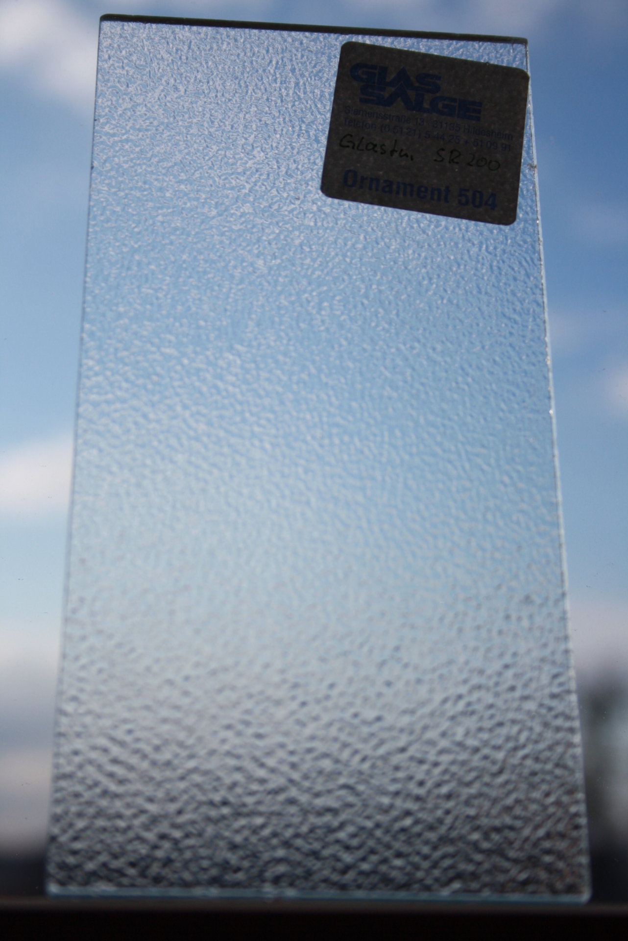 Foto der Galerie: Glas- und Farbmuster