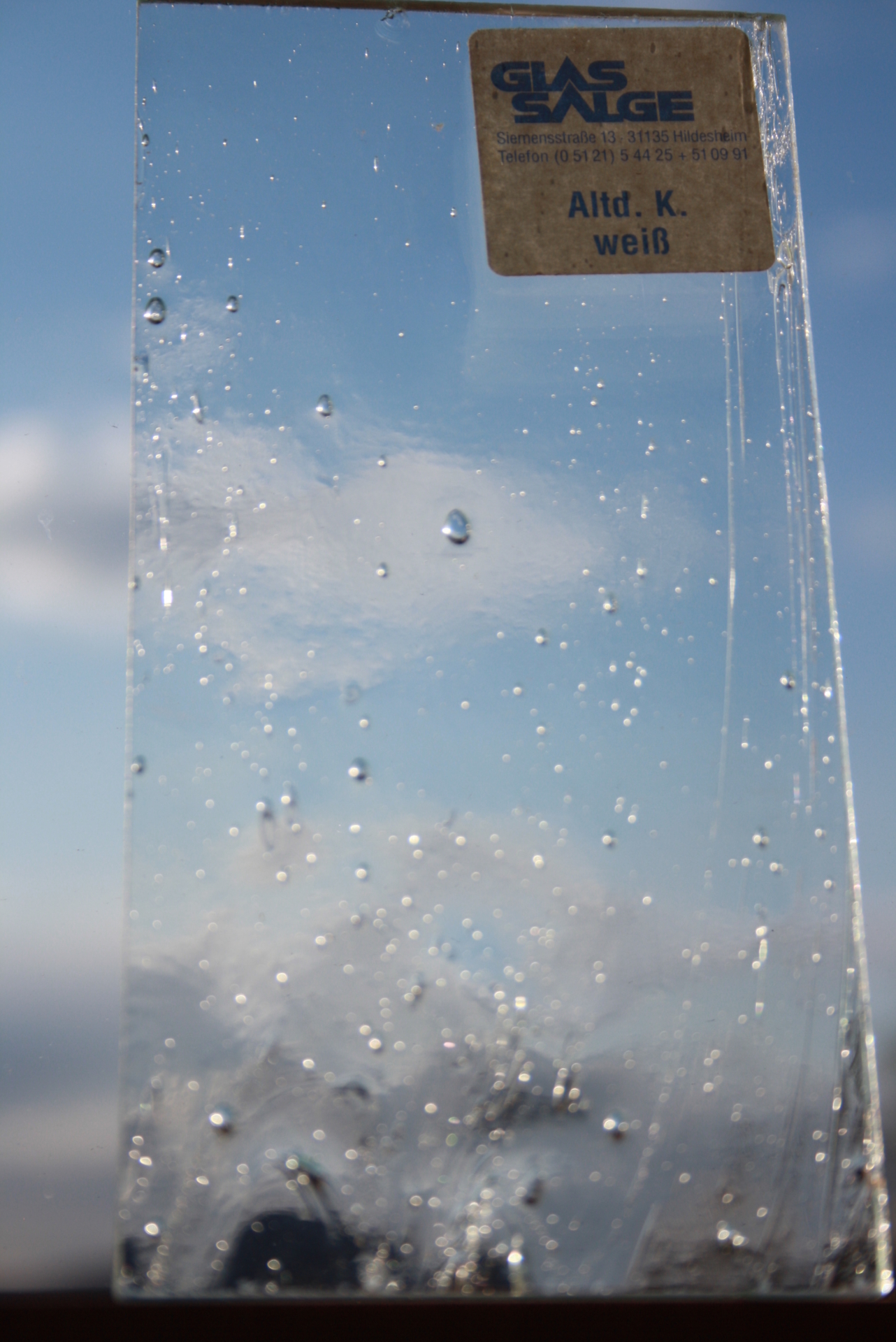 Foto der Galerie: Glas- und Farbmuster