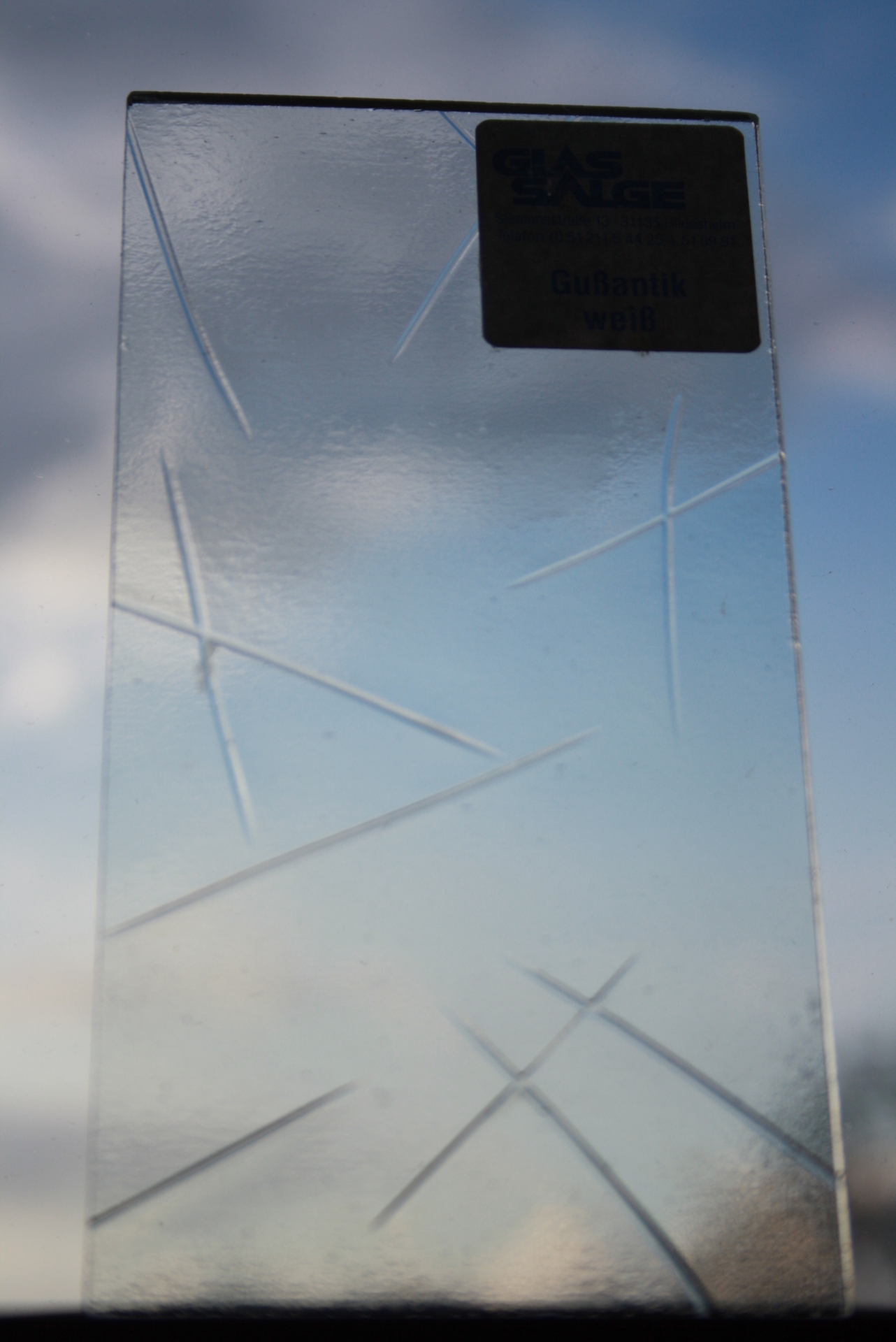 Foto der Galerie: Glas- und Farbmuster