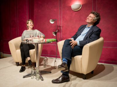 Vorschaubild: 2017 10 04 Literatur im Schloss Ingo Schulze Beatrice Fassbender-3