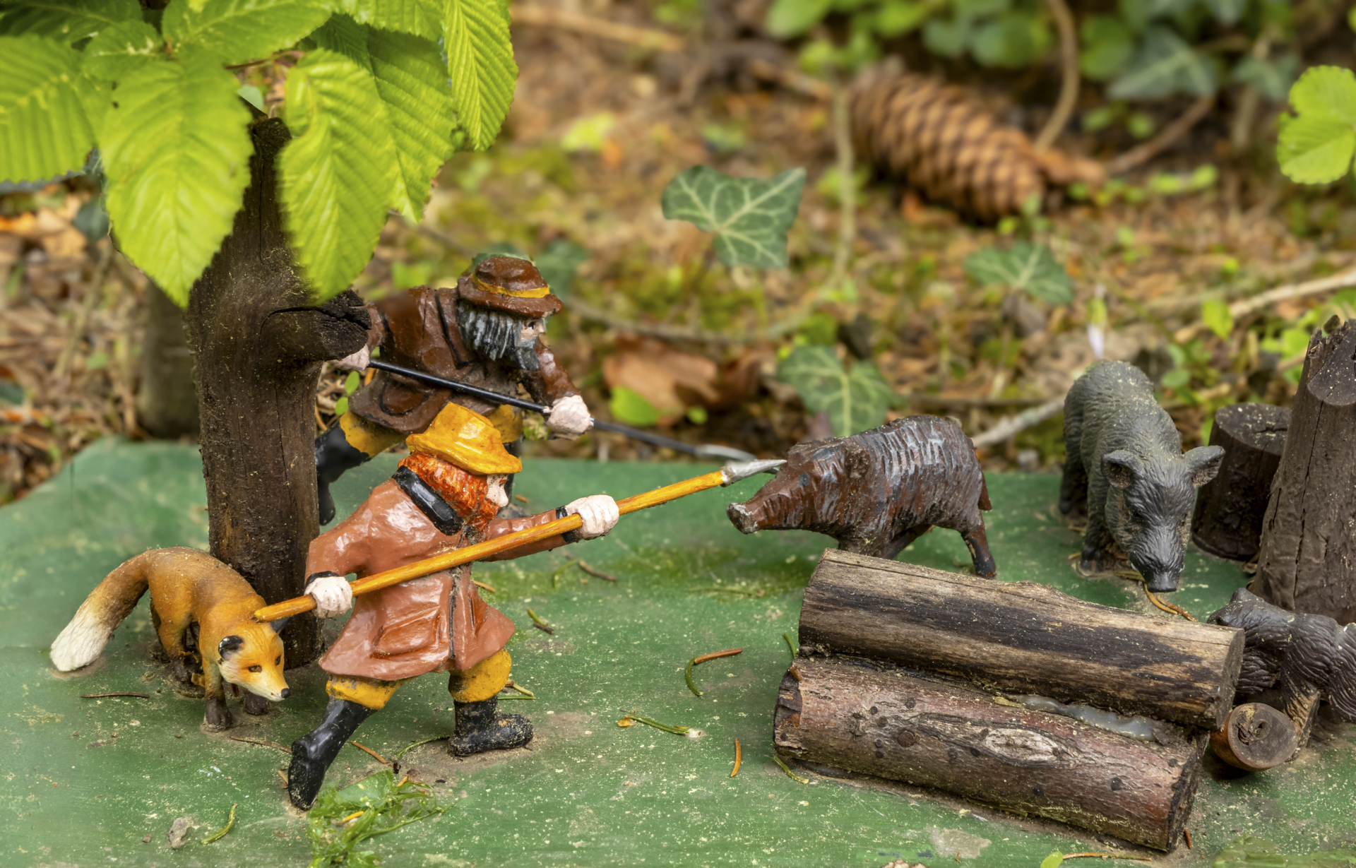 Eberhard K&ouml;hler Karl St&uuml;lpner auf der Jagd  (Bild vergr&ouml;&szlig;ern)