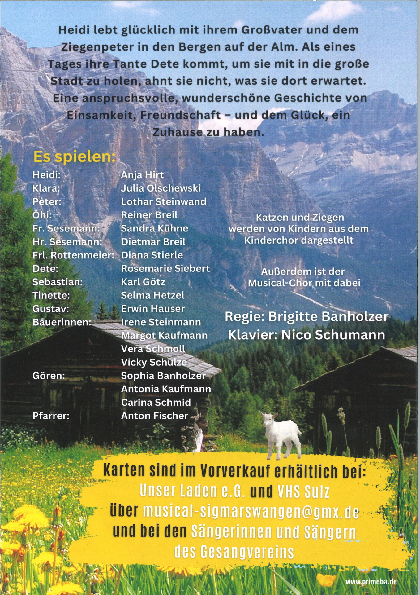 Foto der Galerie: Aufführung Musical Heidi 2023