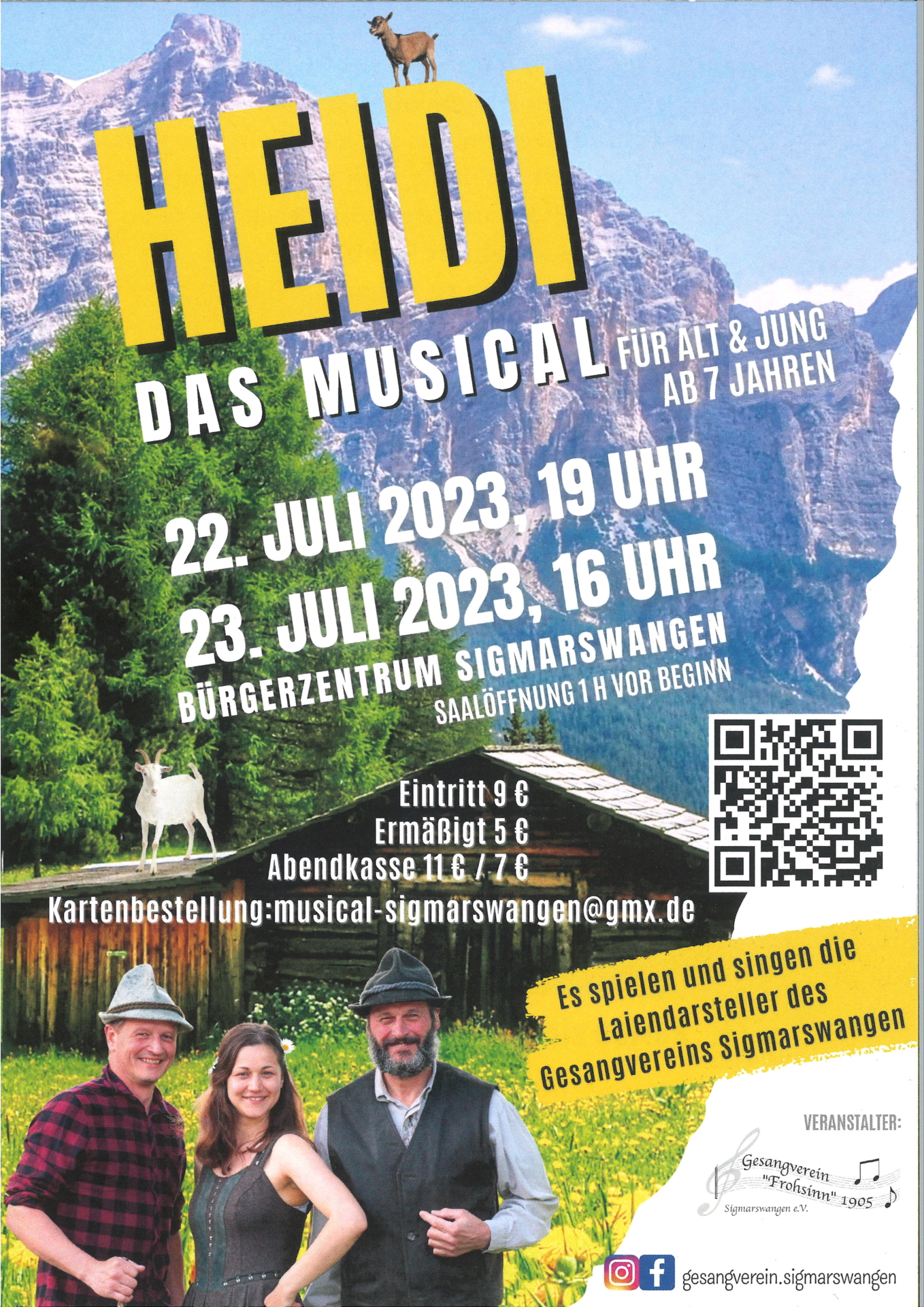 Foto der Galerie: Aufführung Musical Heidi 2023