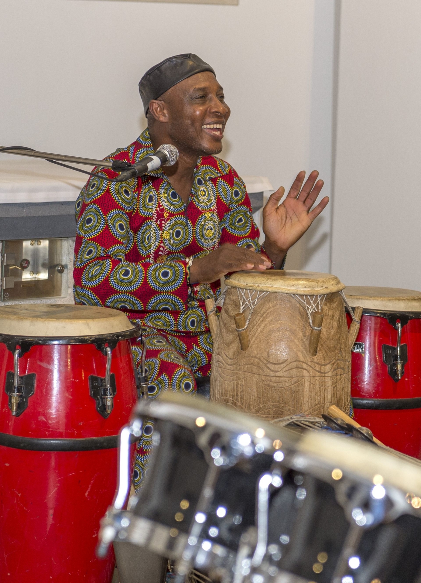 Bild: 2024, Adjiri Odametey Trio, „Afrikanische Weltmusik: Ekonklo - on the other side