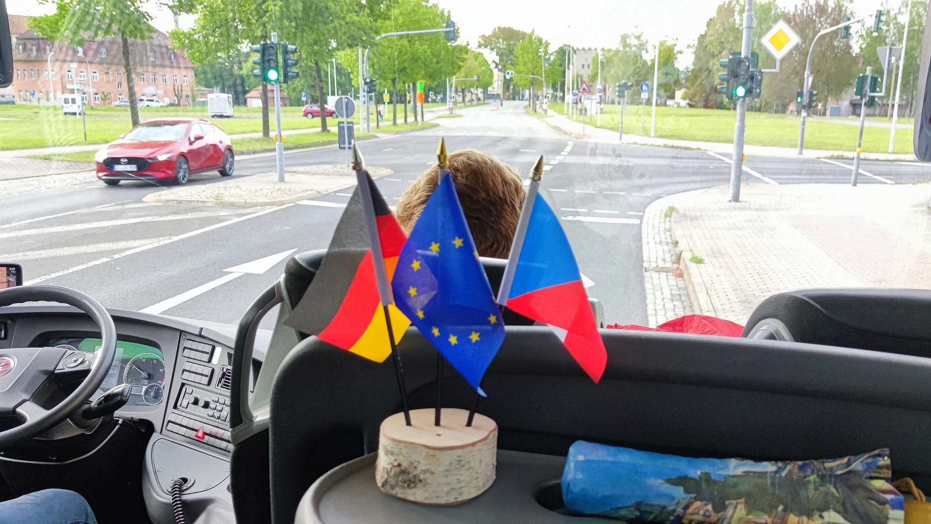 Bild: Im Bus unterwegs durch Zittau