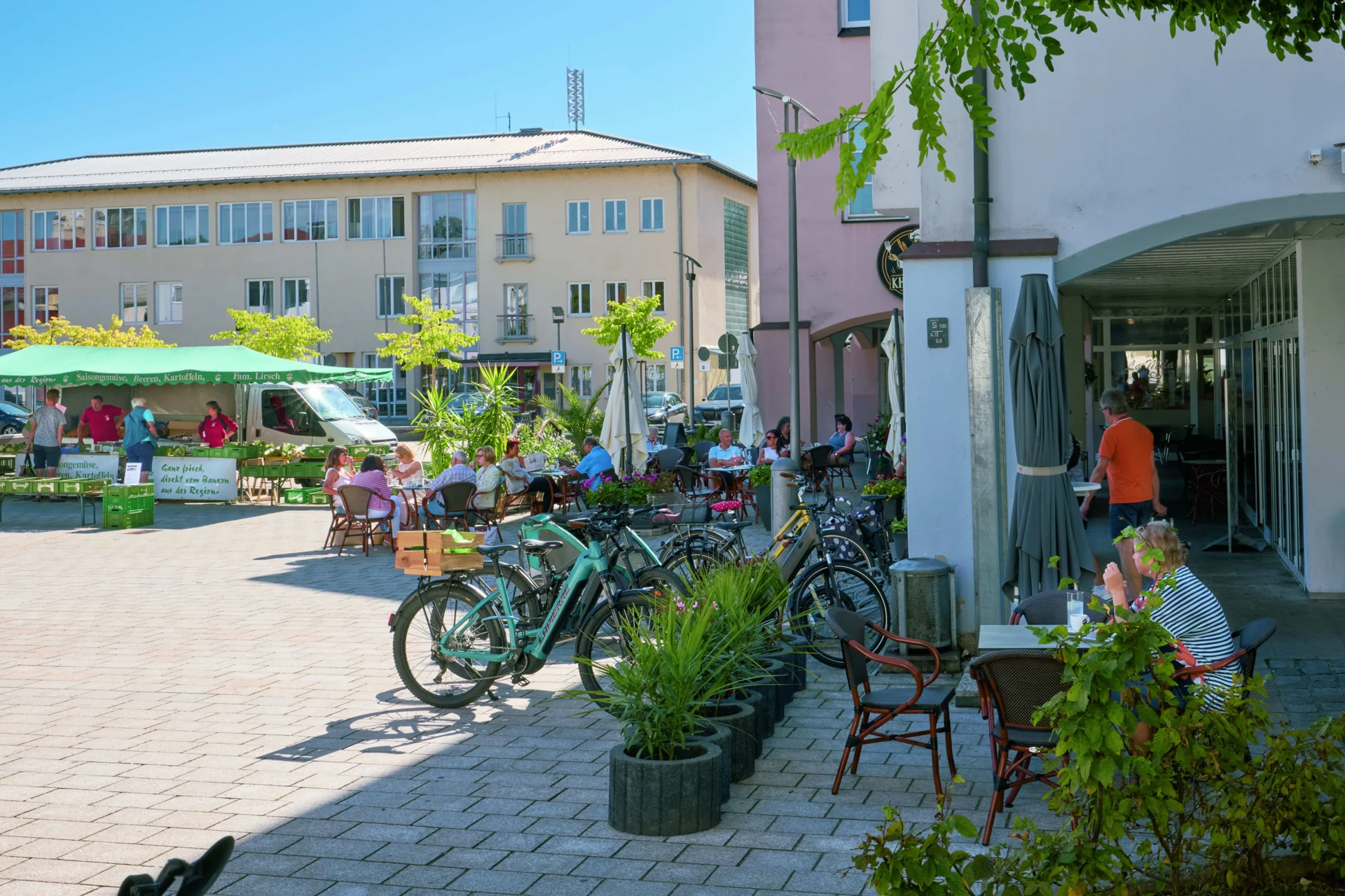 Bild: Wochenmarkt, Simbach a. Inn